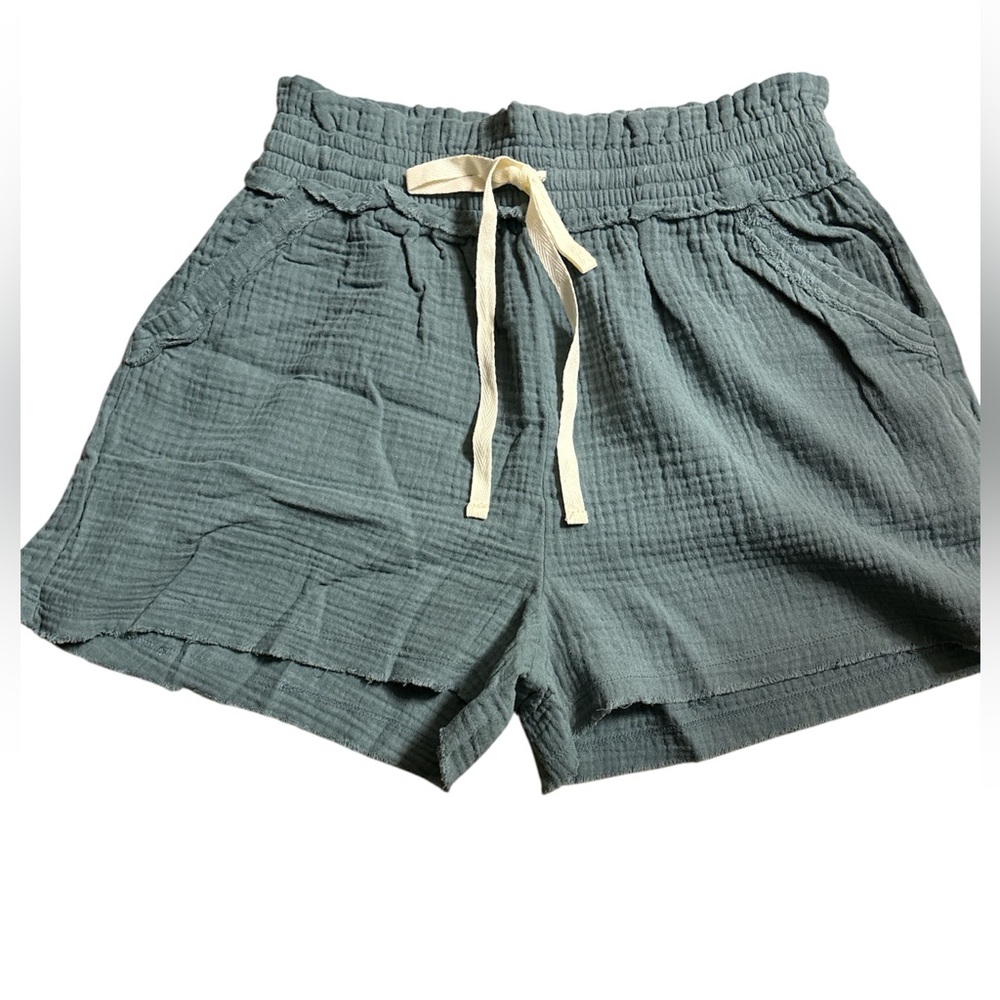 New - Zenana 100% Cotton Shorts Green